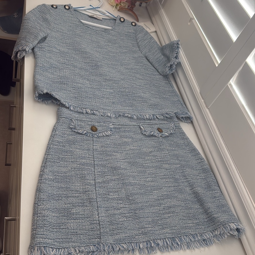Zara CO-ORD set, Blue, Size L